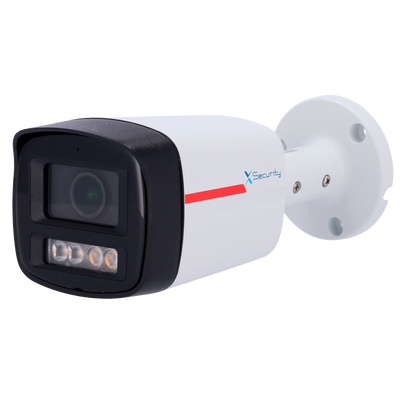 X-Security Cámara IP Bullet Wizcolor - 8 Megapíxel (3840×2160) | Sensor 1/1.8&quot; F1.0 - Lente 2.8 mm | Led blanco 50 m - WDR 120 dB | Micrófono integrado - WizSense