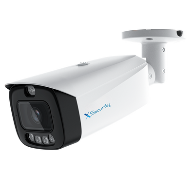 Cámara Bullet IP 4 Megapixel Wizcolor - 1/1.8” Progressive Scan CMOS - Lente 2.8 mm | IR+Luz Blanca 50 m - WIZCOLOR