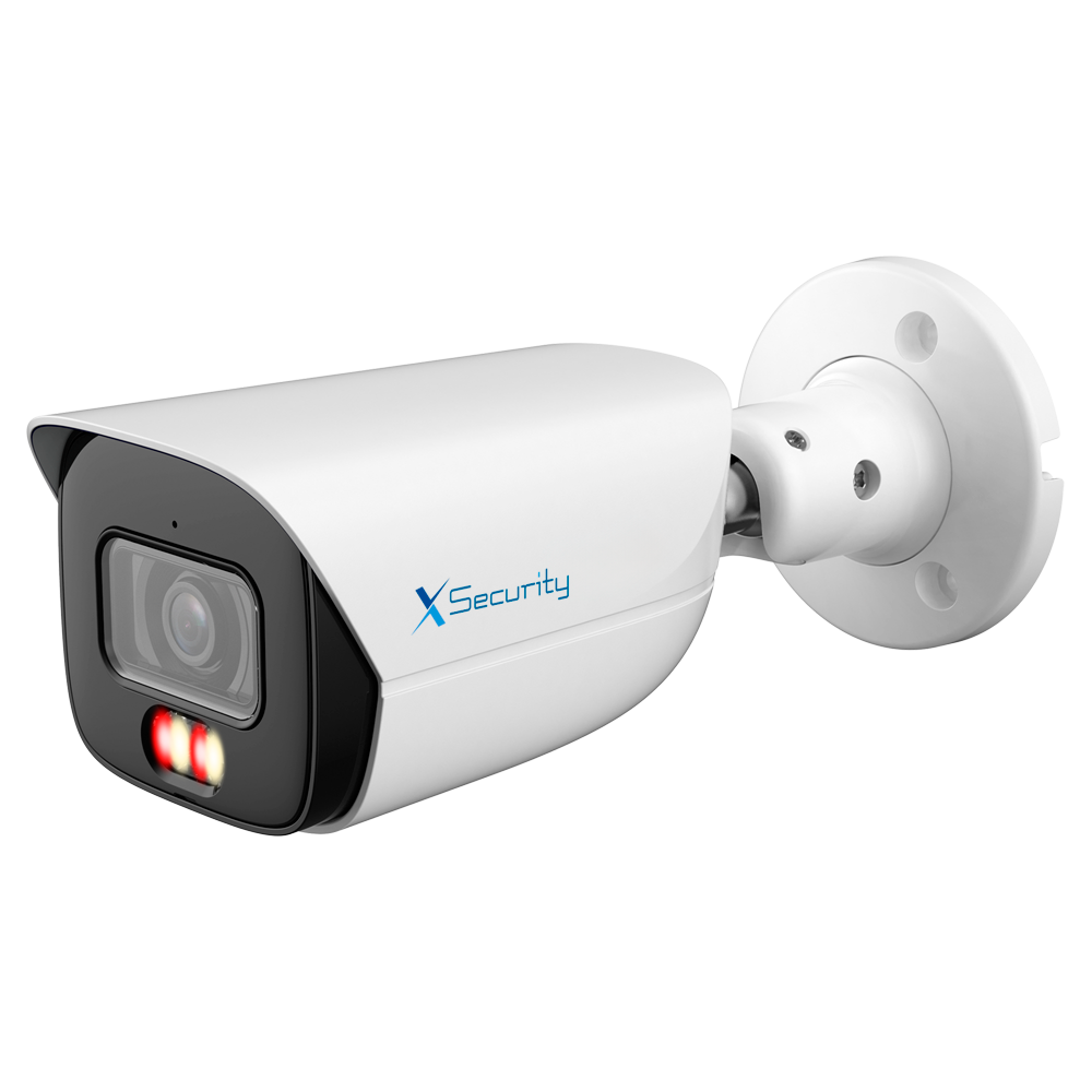 X-Security Telecamera IP Bullet - 4 Megapixel (2688x1520) - Ottica 2.8mm - WDR 120dB | Dual Light(IR 50m e Luce Bianca 50m) - WizSense