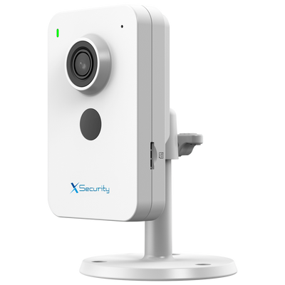 Telecamera Cube IP X-Security  - 4 Megapixel (2560x1440) - Ottica 2.8 mm | Rilevamento di persone e veicoli - IR LED 30m | Microfono e altparlante integrato - Wi-Fi 6 | Slot per scheda Micro SD | PoE - Waterproof IP67