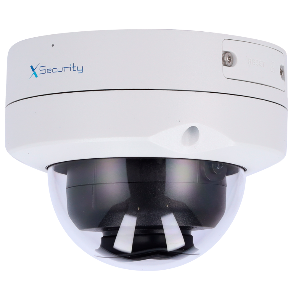 X-Security Telecamera IP Turret  - 4 Megapixel (2688x1520) - Ottica 2.8 mm -  IR 50 m | Allarmi | Audio | Microfono integrato - IV | SMD | Conteggio persone | Heat map - MicroSD | IP67 | IK10 | PoE | Uscita HDMI