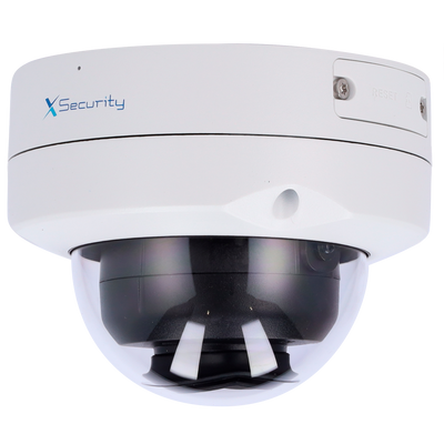 X-Security Telecamera IP Turret  - 4 Megapixel (2688x1520) - Ottica 2.8 mm -  IR 50 m | Allarmi | Audio | Microfono integrato - IV | SMD | Conteggio persone | Heat map - MicroSD | IP67 | IK10 | PoE | Uscita HDMI