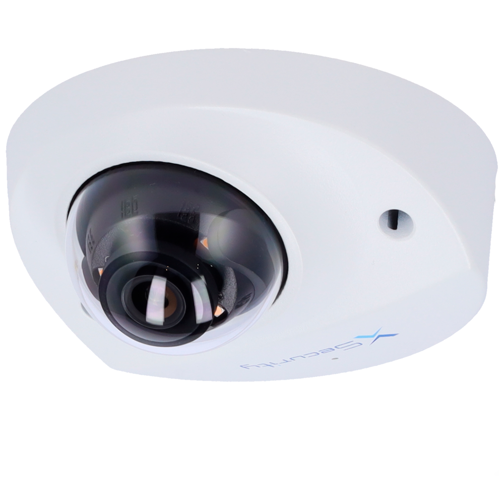 X-Security Telecamera IP Mini Dome - 4 Megapixel (2688x1520)
 - Lente fissa 2.8mm - WDR 120dB | Dual Light(IR 30m e Luce Bianca 30m) - WizSense