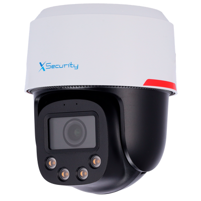 Cámara PT IP X-Security Wizcolor - 4 Megapíxel (2560×1440) - 1/1.8" CMOS | Lente  4mm - Detección de humanos con disuasión activa - Luz Blanca 30m