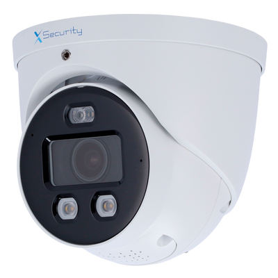 X-Security Telecamera IP Turret Wizcolor - 4 Megapixel (2688x1520) | Sensore 1/1.8" CMOS - Ottica 2.8mm | IR+Luce bianca 30m - WDR 120dB | Microfono incorporato - WizSense