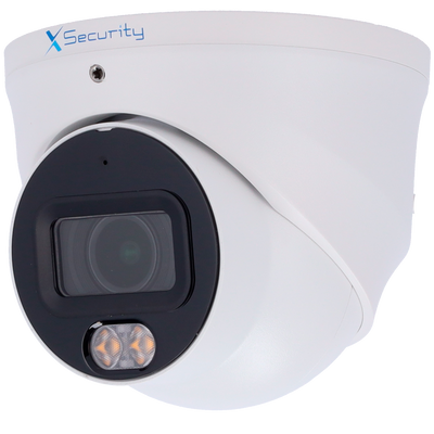 X-Security Cámara IP Turret Wizcolor - 6 Megapíxel (3288×1850) | Sensor 1/1.8&quot; F1.0 - Lente 2.8 mm | Luz blanca 30 m - WDR 120 dB | Micrófono integrado - WizSense