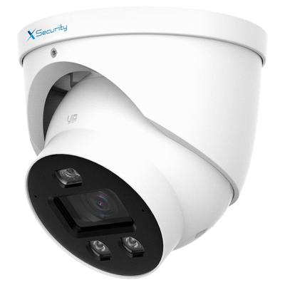 X-Security Cámara IP Turret Wizcolor - 4 Megapíxel (2688x1520) | Sensor 1/1.8&quot; CMOS - Lente 2.8mm | IR+Luz Blanca 30m - WDR 120dB | Micrófono integrado - WizSense