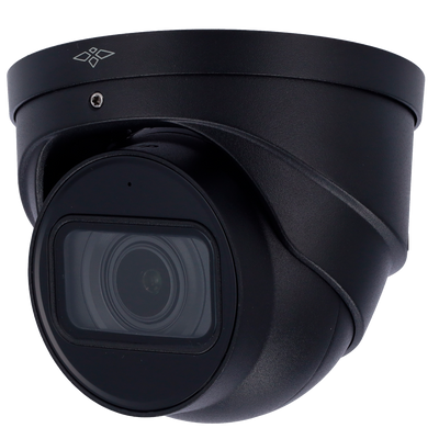 Telecamera Turret IP X-Security Gamma PRO BLACK - 4 Megapixel (2688x1520) - Lente Varifocale 2.7 ~ 13.5 mm - Autofocus Motorizzato | WizSense - IVS (Perimeter Protection) | SMD Plus - Waterproof IP67 | Microfono integrato