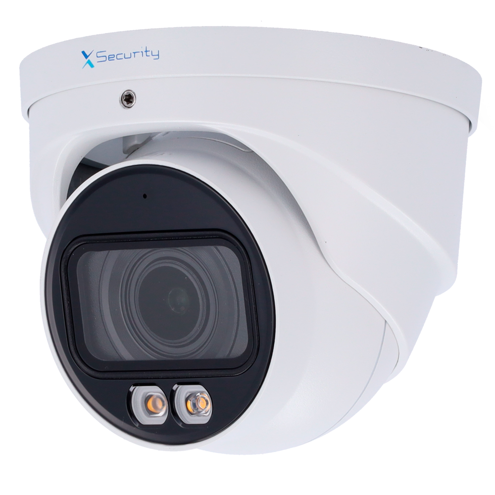 X-Security Telecamera IP Turret  - 4 Megapixel (2688x1520) - Ottica Motorizzata 2.7~13.5mm - WDR 120dB | Dual Light(IR 40m e Luce Bianca 40m) - WizSense