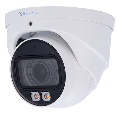 X-Security Telecamera IP Turret  - 4 Megapixel (2688x1520) - Ottica Motorizzata 2.7~13.5mm - WDR 120dB | Dual Light(IR 40m e Luce Bianca 40m) - WizSense