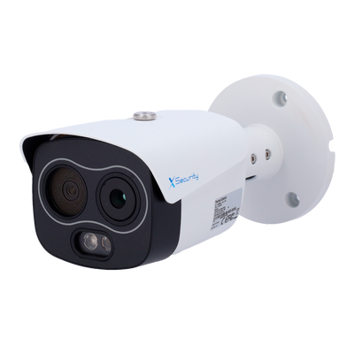 Telecamera termica Bullet Dual IP X-Security - 256x192 VOx | Ottica 3.5 mm | Sensibilità ≤ 40mK - Sensore ottico1/2.7” 4 Mpx | Lente 4 mm - WizSense
