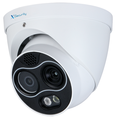 Telecamera termica Turret Dual IP X-Security - 256x192 VOx | Ottica 2 mm | Sensibilità ≤ 40mK - Sensore ottico1/2.7” 4 Mpx | Lente 2 mm - WizSense