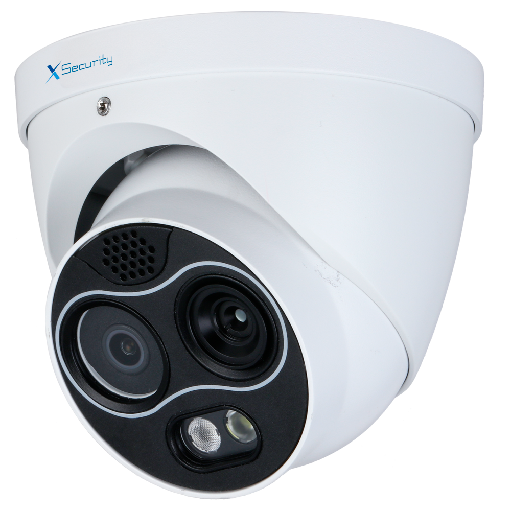 Telecamera termica Turret Dual IP X-Security - 256x192 VOx | Ottica 3.5 mm | Sensibilità ≤ 40mK - Sensore ottico1/2.7” 4 Mpx | Lente 4 mm - WizSense