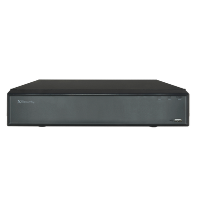Videoregistratore IP X-Security AI - 4 CH video IP  - Risoluzione massima di registrazione 12 Mpx - Larghezza di banda 80 Mbps - Uscita HDMI Full HD e VGA - Ammette 1 hard disk
