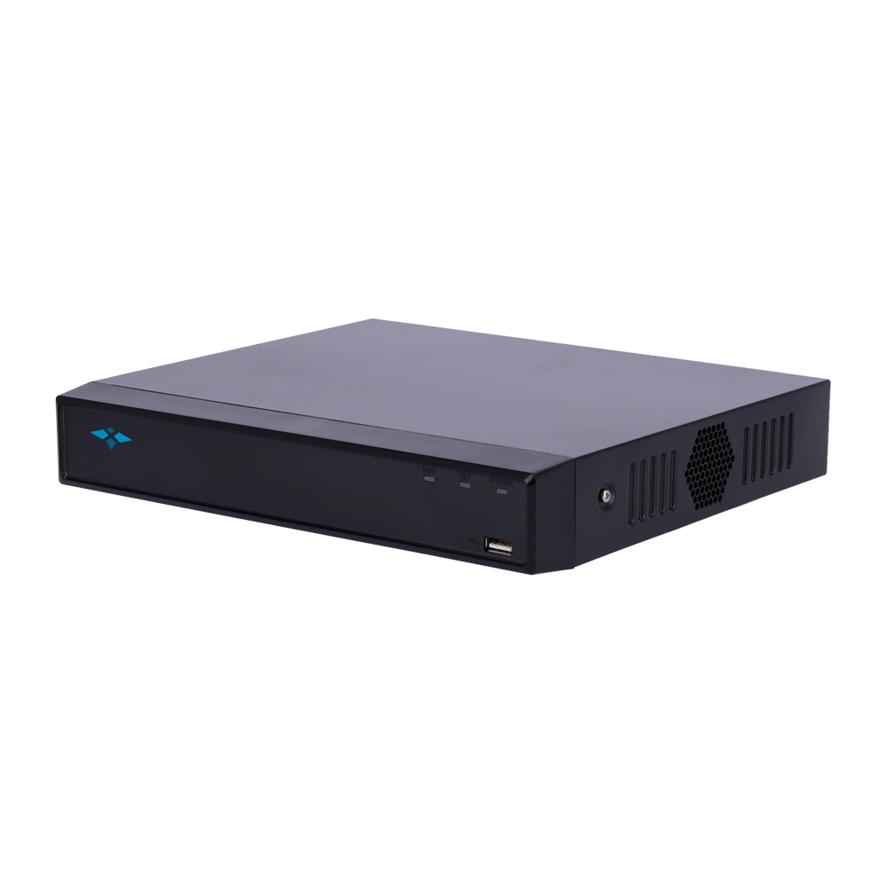 Videoregistratore IP X-Security AI - 16 CH video IP  - Risoluzione massima di registrazione 12 Mpx - Larghezza di banda 80 Mbps - Uscita HDMI Full HD e VGA - Ammette 1 hard disk