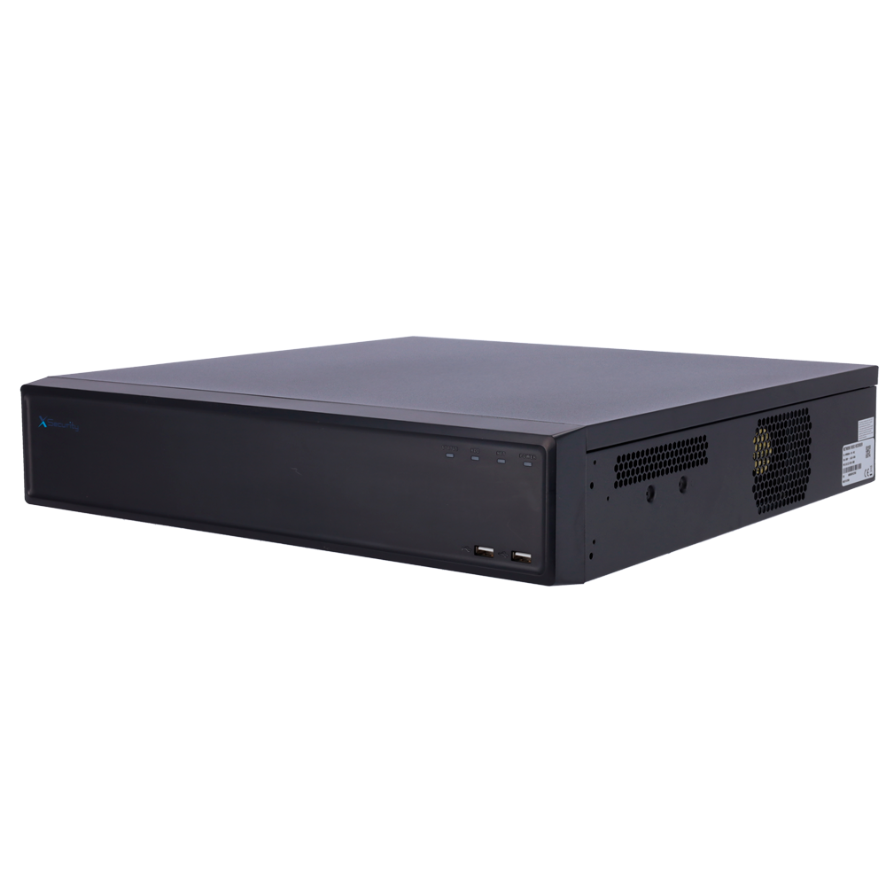 X-Security NVR - Massima risoluzione 32 Megapixel - 64 CH / 16 porte PoE af/at - Compressione H.265 / H.264 | 8 HDD - Uscita HDMI 4K | Uscite allarme - SMD