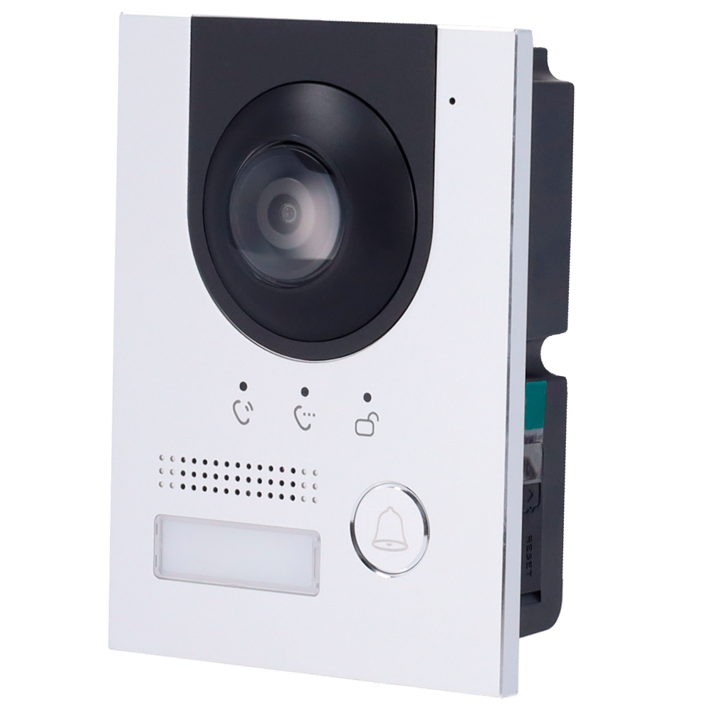 Videocitofonia 2 fili o IP - Telecamera 2 Mp | Audio bidirezionale - Visione notturna - Può essere alimentato da PoE - Per esterni IP65 | Antivandalo IK07 - Uscita di 12V