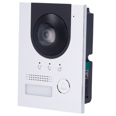 Videocitofonia 2 fili o IP - Telecamera 2 Mp | Audio bidirezionale - Visione notturna - Può essere alimentato da PoE - Per esterni IP65 | Antivandalo IK07 - Uscita di 12V