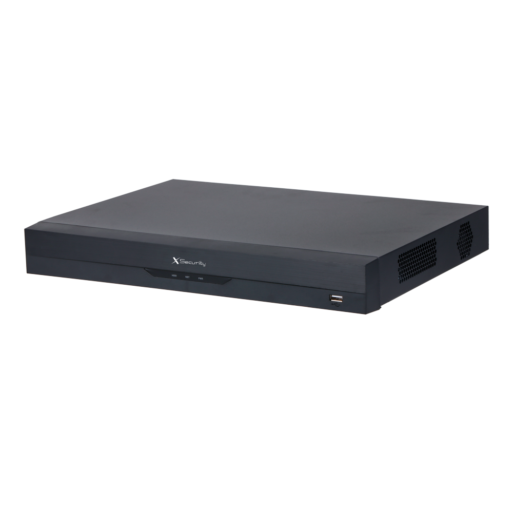 Videograbador 5n1 X-Security - 16 CH HDTVI/HDCVI/AHD/CVBS + 8 IP - Resolución máxima 5 Mpx - Audio sobre coaxial | SMD | AcuPick - 2 CH Reconocimiento facial - IVS Wizsense | 2 HDD | Alarmas. x