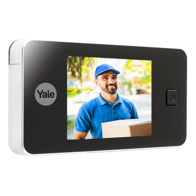 Spioncino digitale - Telecamera 0.3 Mpx | Angolo di visione 105º - Monitor LCD TFT 3.2" - Porte con spessore compreso tra 38 e 110 mm - Alimentazione con batterie AAA - Colore argento