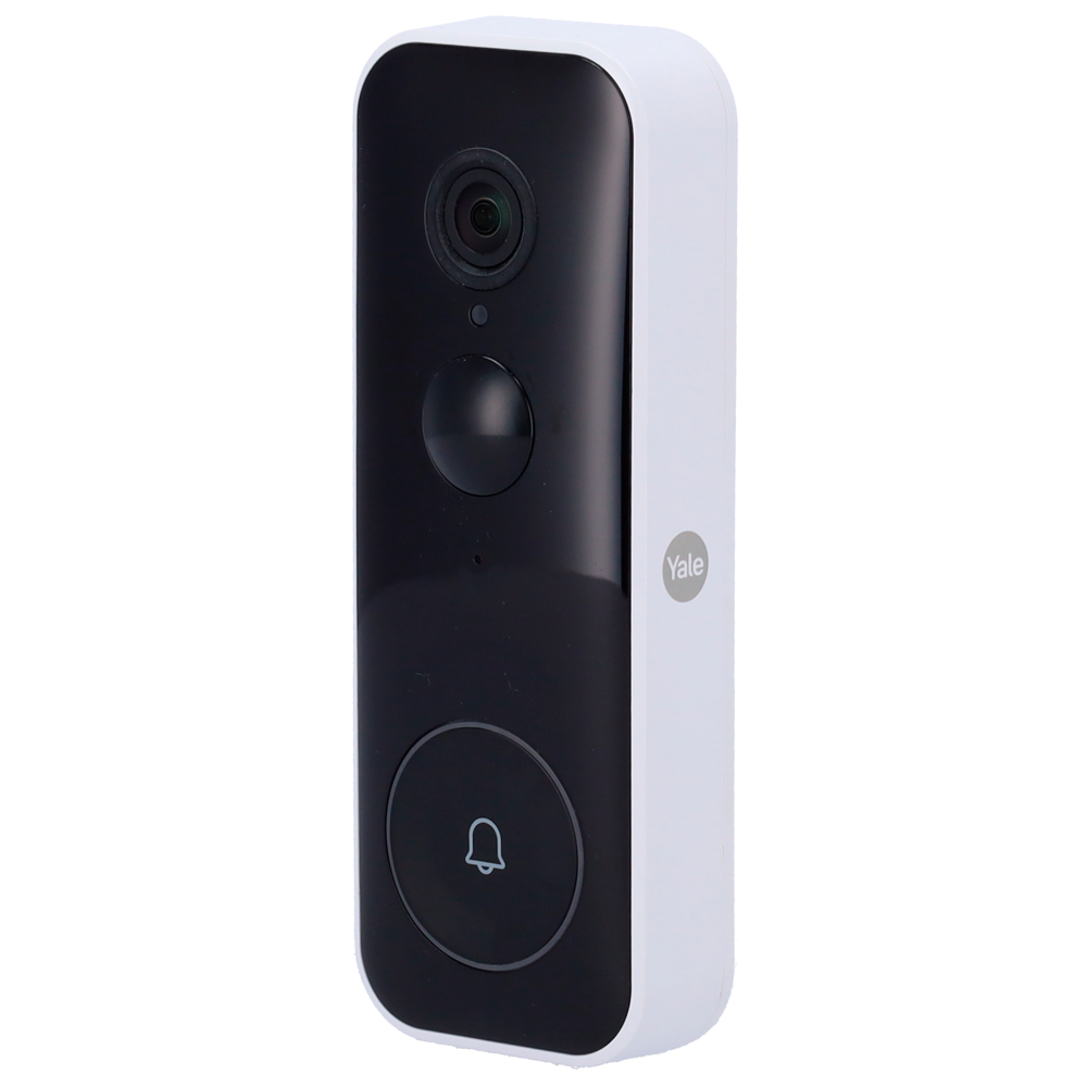 Campanello intelligente con video WiFi - Risoluzione 1080 Full HD panoramica - Audio bidirezionale - Rilevamento del movimento e delle persone - Memoria flash | Batteria 6500 mAh - APP Yale Home | Da esterno IP65