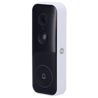 Campanello intelligente con video WiFi - Risoluzione 1080 Full HD panoramica - Audio bidirezionale - Rilevamento del movimento e delle persone - Memoria flash | Batteria 6500 mAh - APP Yale Home | Da esterno IP65