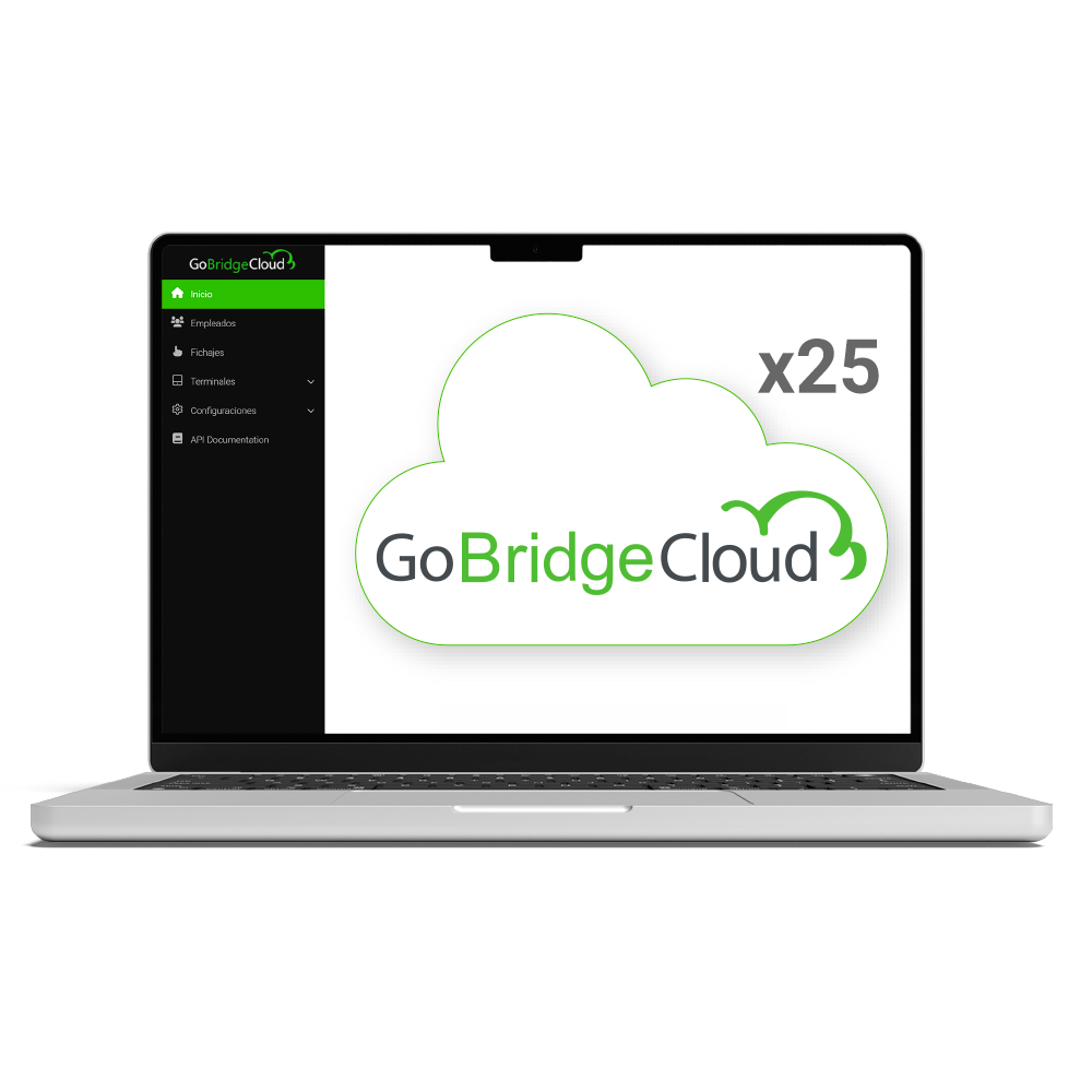Pack per integrazione cloud - 25 Utenti / Dispositivi illimitati - Per i dispositivi compatibili con GoTimeCloud - Compatibile Personio