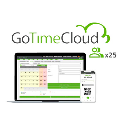 Licenza Cloud di rilevazione presenze - 25 utenti / 25 APP incluse - Monitoraggio da remoto con localizzazione GPS - Report di eventi problemi