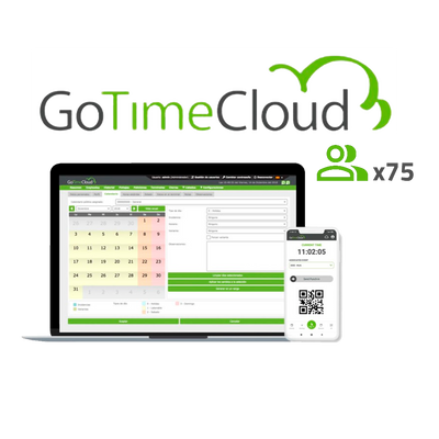 Licenza Cloud di rilevazione presenze - 75 utenti / 75 APP incluse - Monitoraggio da remoto con localizzazione GPS - Report di eventi problemi