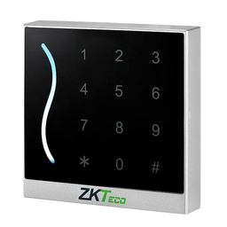 Lettore di accesso - Accesso tramite scheda EM e PIN - Indicatore a LED e acustico - Wiegand 26/34 - Compatibile con i controller ZKTeco - Adatto per esterni IP65