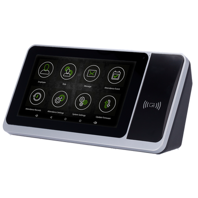 Rilevazione presenze Android con telecamera - Scheda EM/MF/DESFire e PIN - 10.000 scheda | 200.000 registri - 7" TFT tattile | TCP/IP