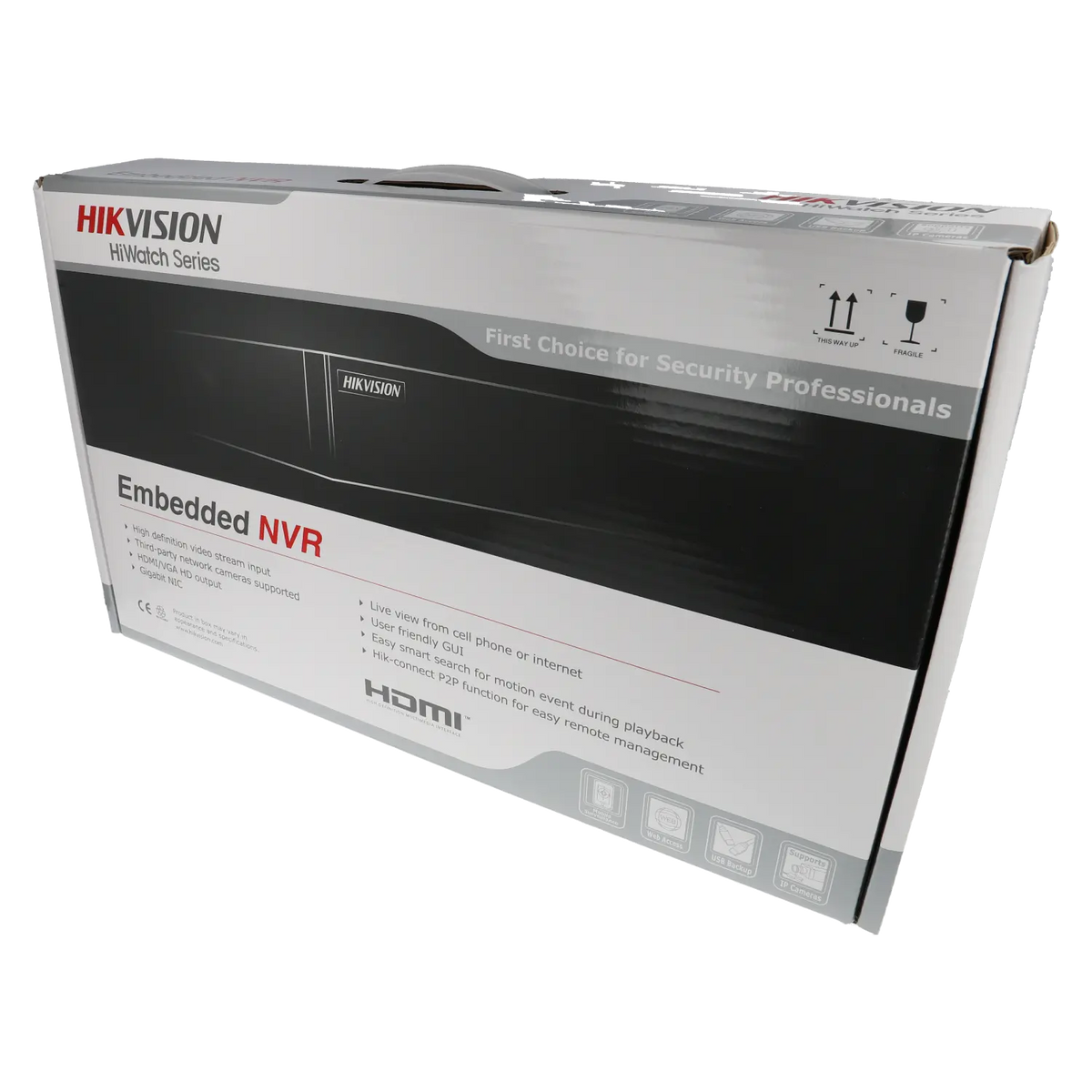 FENIVA | Hikvision - Videoregistratore IP a 16 canali, risoluzione massima 8 Mpx - Serie: Serie 4