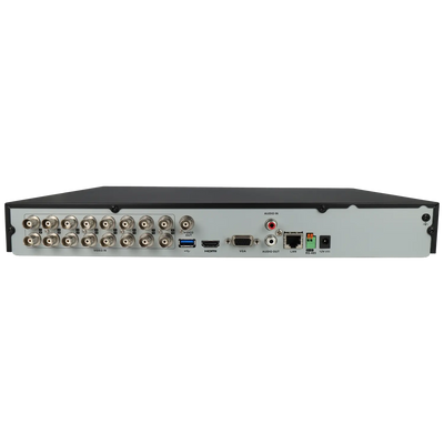 FENIVA | Hikvision - Videoregistratore 5 in 1 (HD-CVI/HD-TVI/AHD/analogico/IP) a 16 canali, risoluzione massima 2 Mpx - Serie: Acusense, Materiale: Metallo