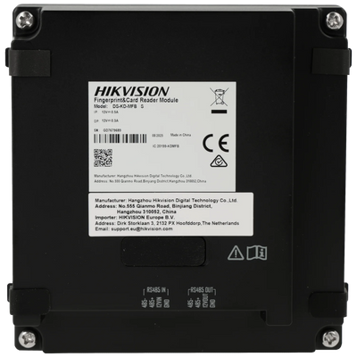 FENIVA | Hikvision - Postazione esterna modulare per videocitofono IP con lettore di schede e impronte - Materiale: Acciaio inossidabile