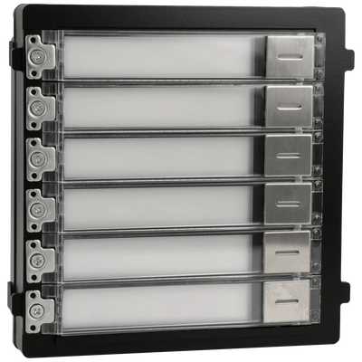 FENIVA | Hikvision - Postazione esterna modulare per videocitofono IP con 6 pulsanti - Materiale: Acciaio inossidabile