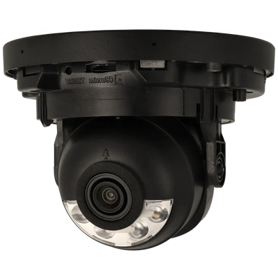 FENIVA | Hikvision - Telecamera minidome IP da 8 Mpx con ottica fissa - Angolo di visione: 108º, Materiale: Lega di alluminio, Colore: Nero