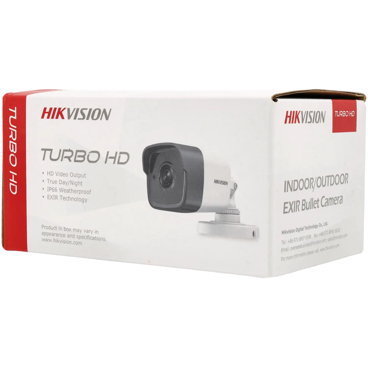 FENIVA | Hikvision - Telecamera bullet 4 in 1 (CVI/TVI/AHD/analogico) da 5 Mpx con ottica fissa - Angolo di visione: 85.5º, Materiale: Metallo