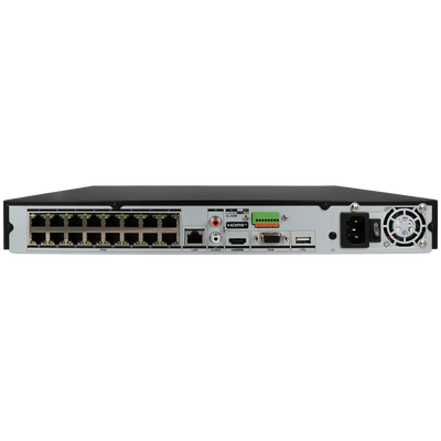 FENIVA | Hikvision - Videoregistratore IP a 32 canali, risoluzione massima 12 Mpx, 16 porte PoE - Serie: Acusense