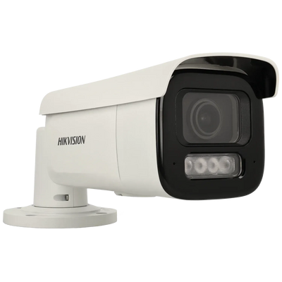 FENIVA | Hikvision - Telecamera bullet IP da 8 Mpx con ottica varifocale motorizzata (zoom) - Illuminazione minima: 0.005Lux, Colore: Bianco