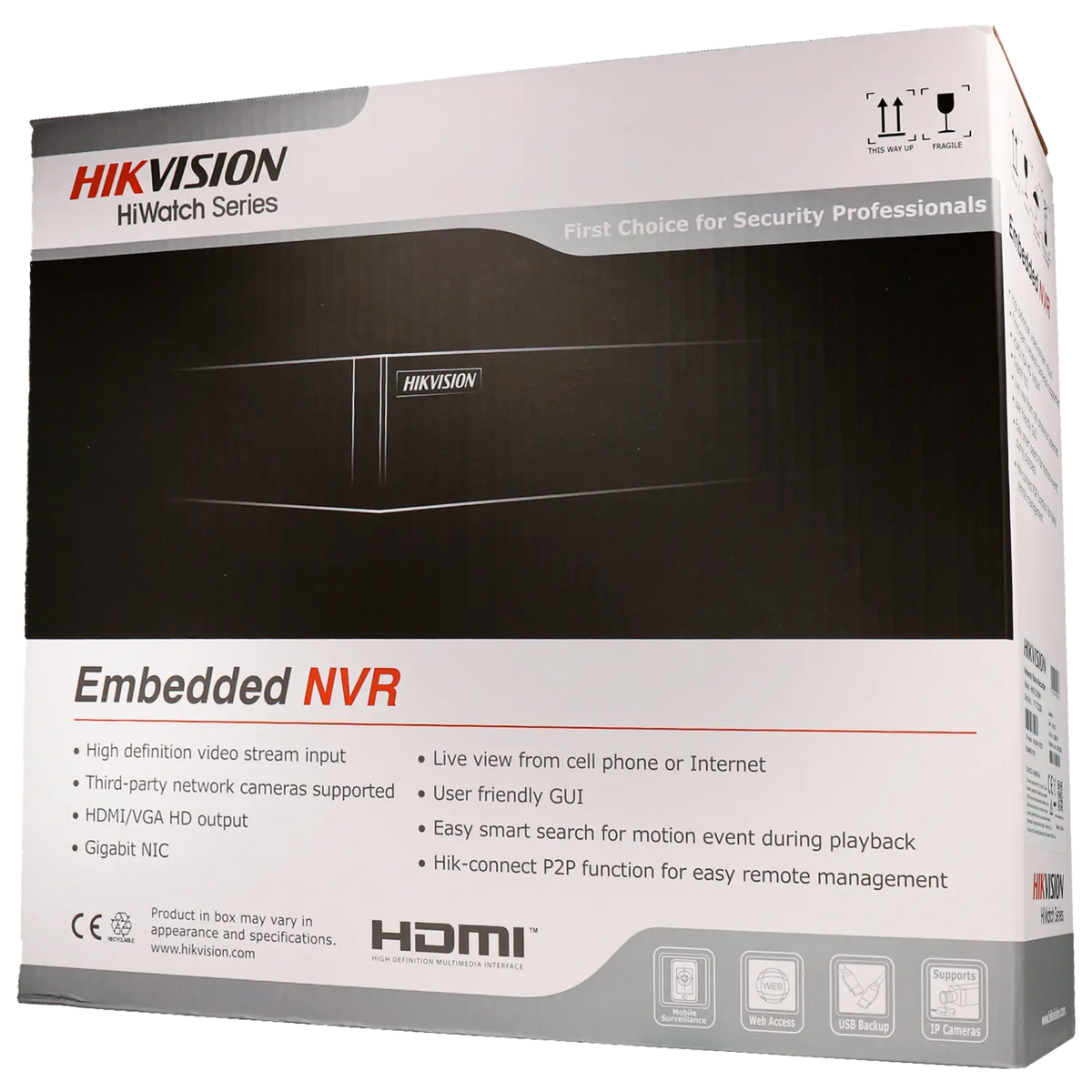 FENIVA | Hikvision - Videoregistratore IP a 16 canali, risoluzione massima 8 Mpx - Serie: HiWatch