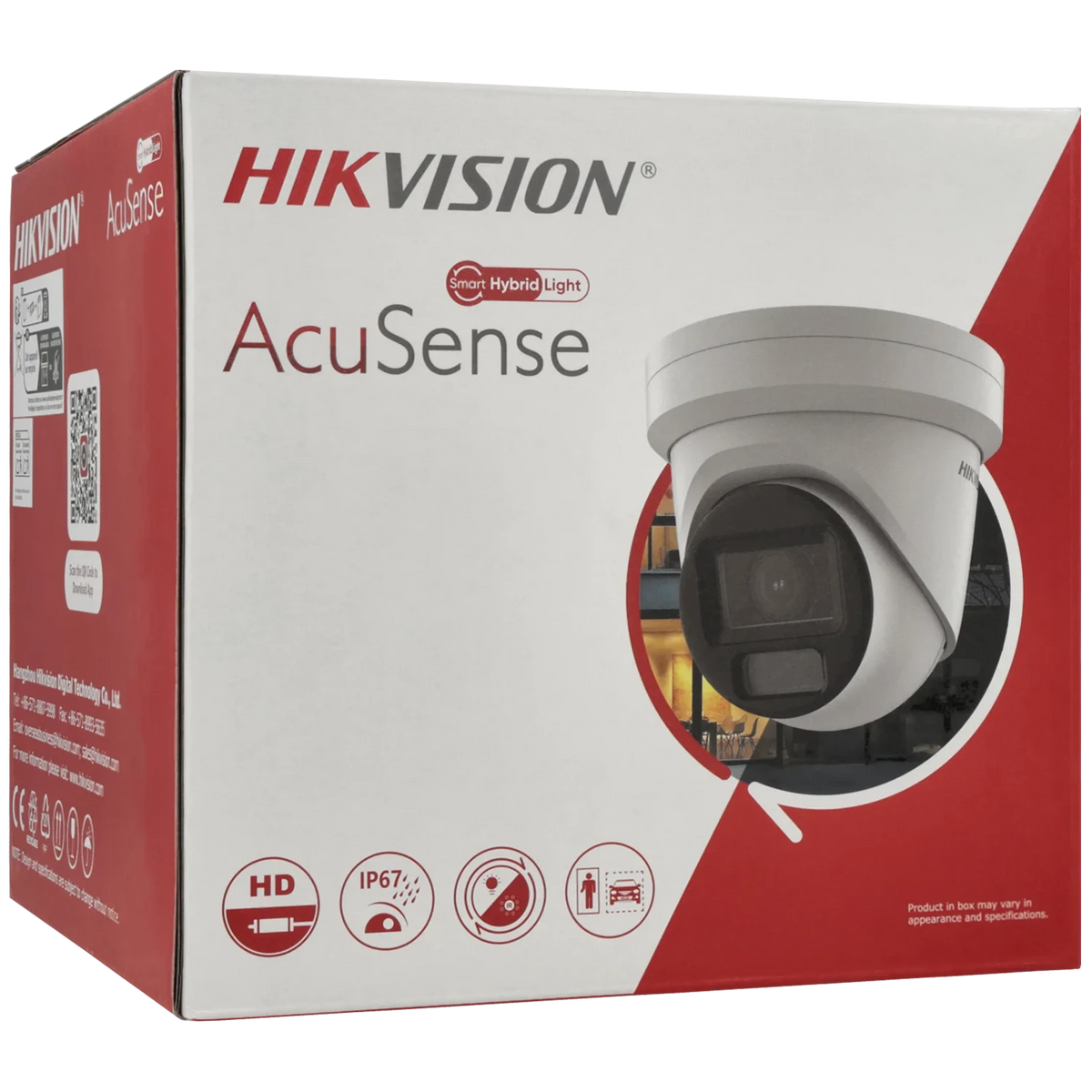 FENIVA | Hikvision - Telecamera minidome IP da 4 Mpx con ottica varifocale motorizzata (zoom) - Angolo di visione: 102.4° ~ 31.2°, Serie: Acusense