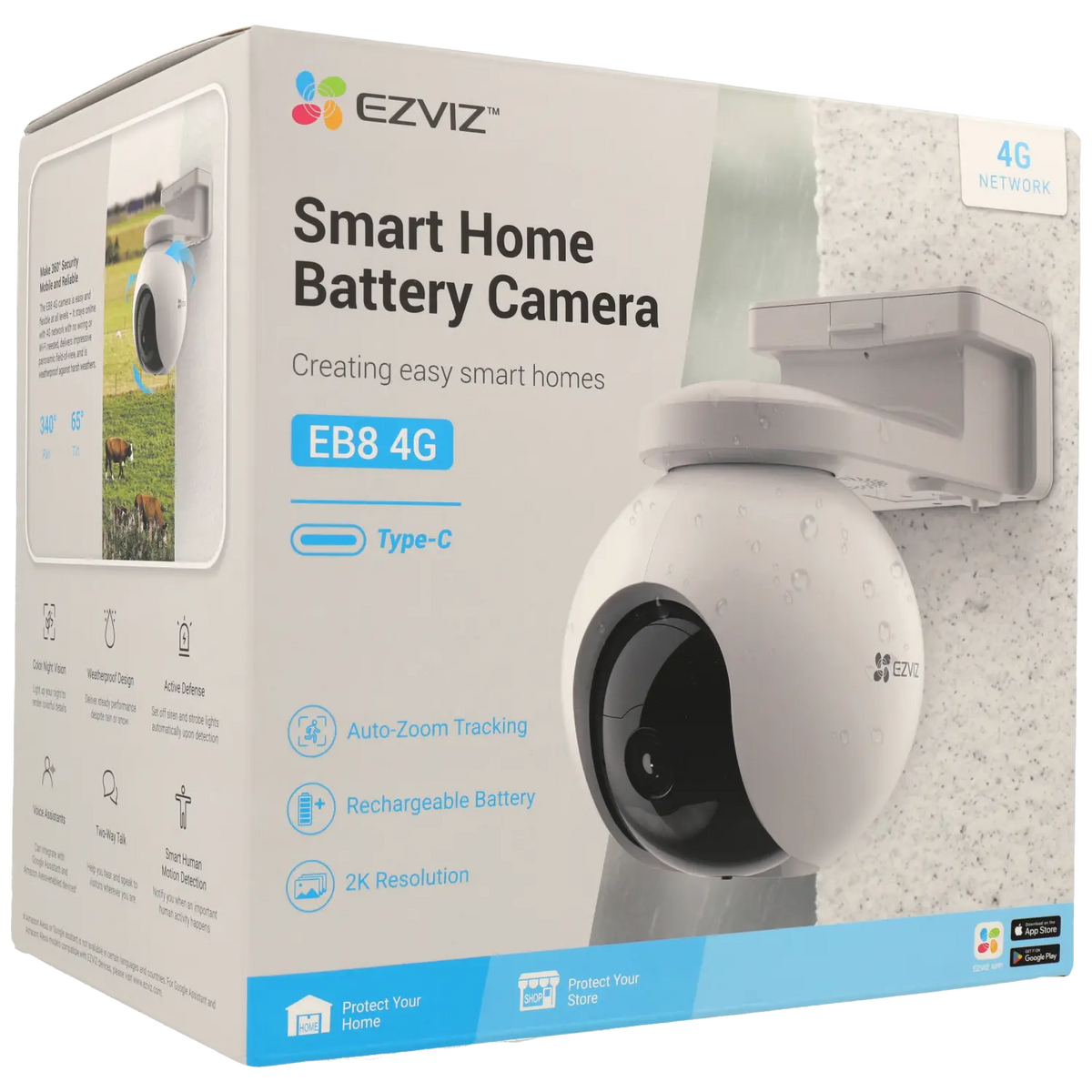 FENIVA | Ezviz - Telecamera PT IP da 3 Mpx con ottica fissa