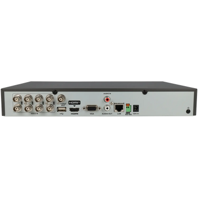 FENIVA | Hikvision - Videoregistratore 5 in 1 (HD-CVI/HD-TVI/AHD/analogico/IP) a 8 canali, risoluzione massima 2 Mpx - Serie: Acusense, Materiale: Metallo