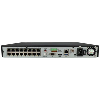 FENIVA | Hikvision - Videoregistratore IP a 16 canali, risoluzione massima 12 Mpx, 16 porte PoE - Serie: PRO