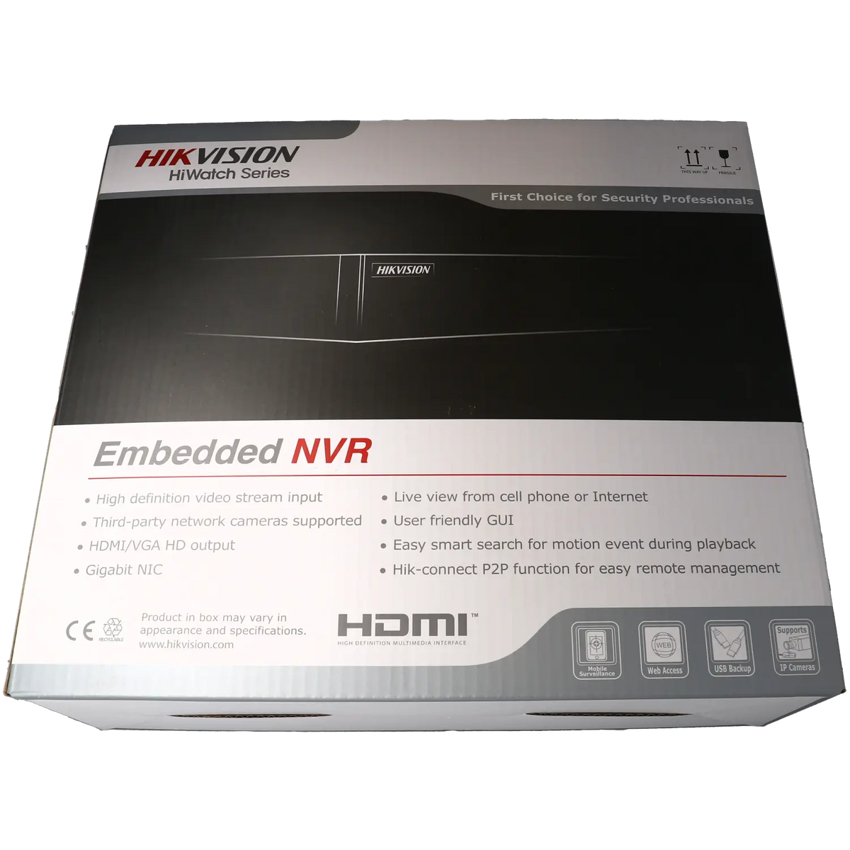 FENIVA | Hikvision - Videoregistratore IP a 8 canali, risoluzione massima 8 Mpx, 8 porte PoE - Serie: Serie 4