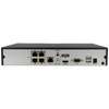 FENIVA | Hikvision - Videoregistratore IP a 4 canali, risoluzione massima 8 Mpx, 4 porte PoE