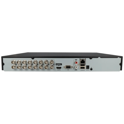 FENIVA | Hikvision - Videoregistratore 5 in 1 (HD-CVI/HD-TVI/AHD/analogico/IP) a 16 canali, risoluzione massima 2 Mpx - Serie: HiWatch, Materiale: Metallo, Installazione: Escritorio / Rack (1)