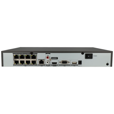 FENIVA | Hikvision - Videoregistratore IP a 8 canali, risoluzione massima 12 Mpx, 8 porte PoE - Serie: Acusense