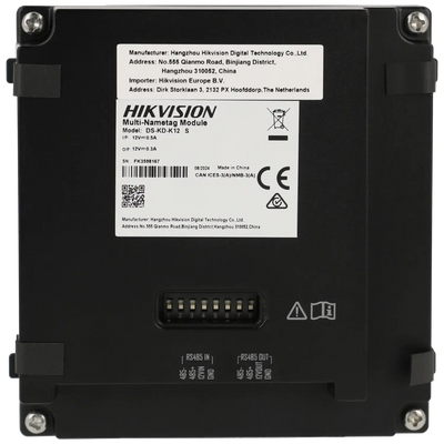 FENIVA | Hikvision - Postazione esterna modulare per videocitofono IP con 12 pulsanti - Materiale: Acciaio inossidabile