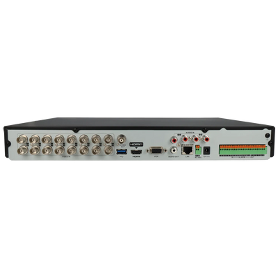 FENIVA | Hikvision - Videoregistratore 5 in 1 (HD-CVI/HD-TVI/AHD/analogico/IP) a 16 canali, risoluzione massima 8 Mpx - Serie: Acusense